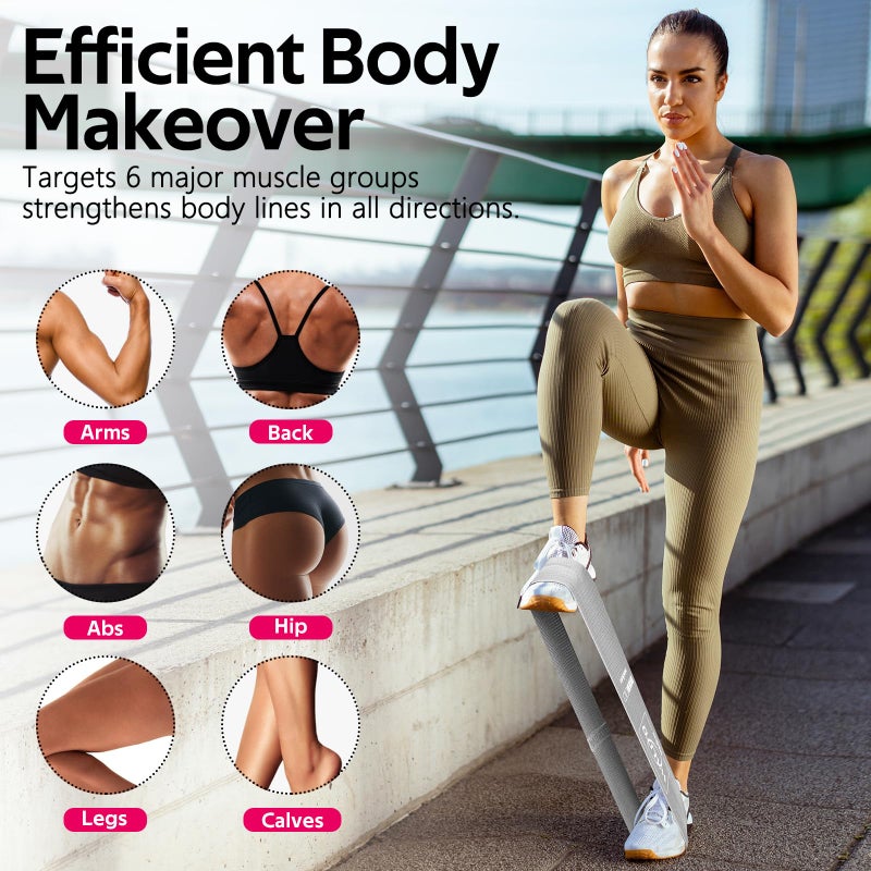 WALITO Fabric Resistance Bands for Working Out - Booty Bands for Legs -Glutes Training for Women and Men - Exercise Bands for Squats, Yoga, Physical Therapy -Home Gym Fitness - Image 4